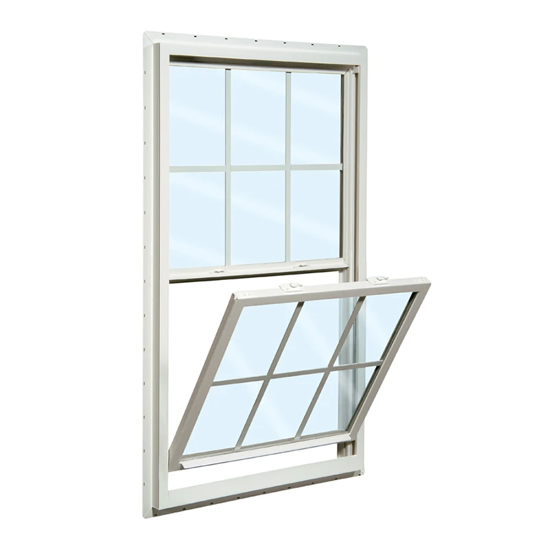 New Den White Double Pane Tempered Glass Hung Windows
