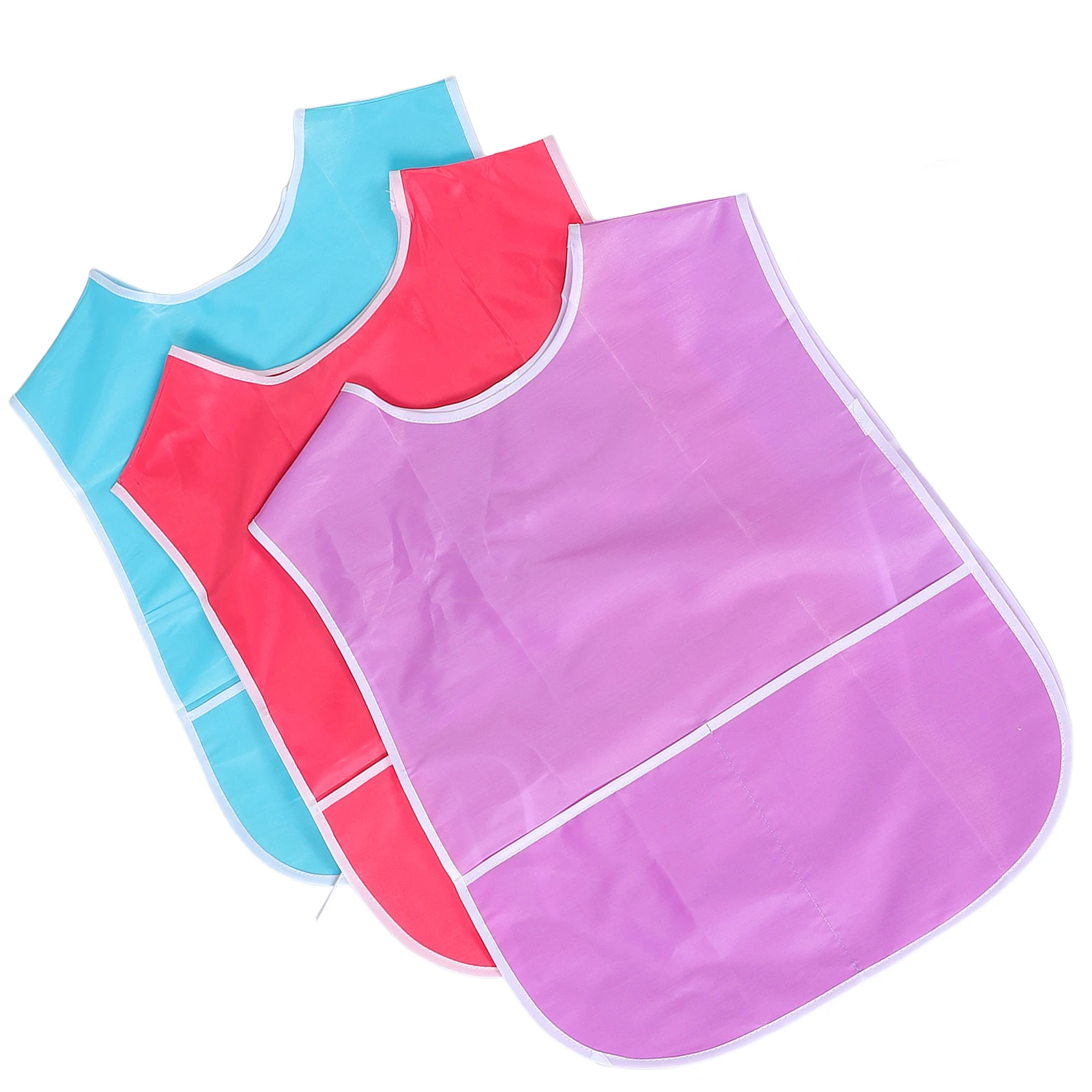

3pcs Waterproof Painting Apron Kids Smock Toddler Art 2 4 Sleeveless Nylon Children Drawing Paint Supplies Clean Clothes Home