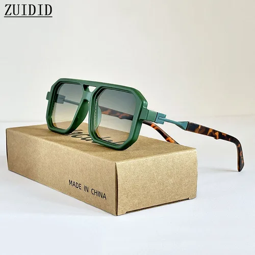 Imagen 2 del producto 2025 Gafas De Sol cuadradas para Hombre, Gafas De Sol Vintage con protección solar para mujer, Gafas De Moda Retro, Gafas De Sol De lujo para Hombre, Lunette Soleil Femme