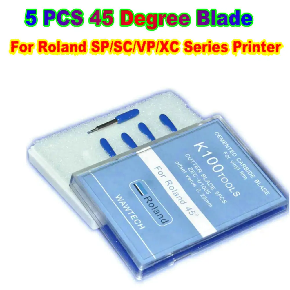 Print Cutter Blade Kit For Roland Cutting Blades Plotter Blades ZEC U1005 Device Tool for Roland SP SC VP XC Series Vinyl Film