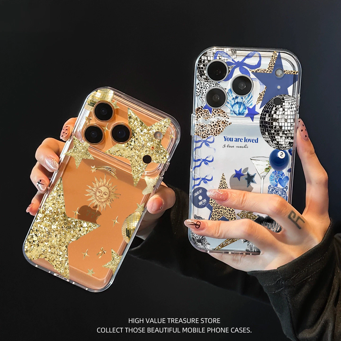 New York Girl Disco-Muster Transparente Hüllen für iPhone 14 Pro Max 17 13 12 11 16 ProMax 15 14 Plus XR XS 7 Hülle Sturzsichere Schutzhülle – Detail 1