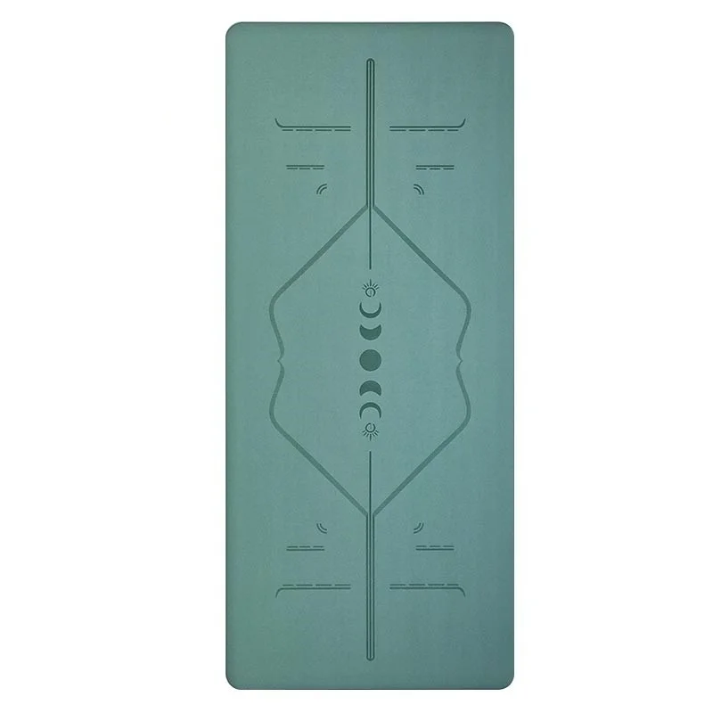 183cm-frosted-yoga-mat-non-slip-women's-tasteless-thickened-professional-fitness-mat-widened-floor-mat-posture-guidance-line