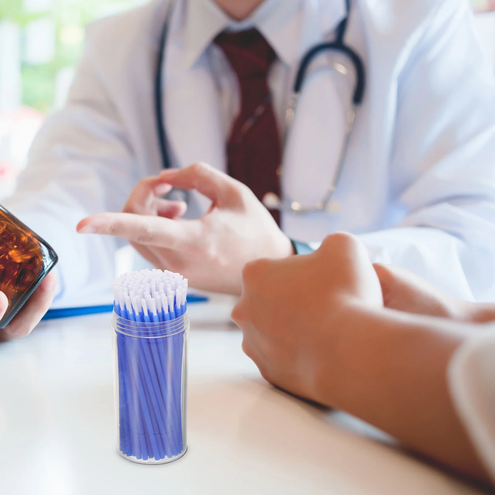 

100 шт., одноразовая щетка-аппликатор для стоматологических фторов с маленькой головкой, трудно идеально подходит для клея для лекарств