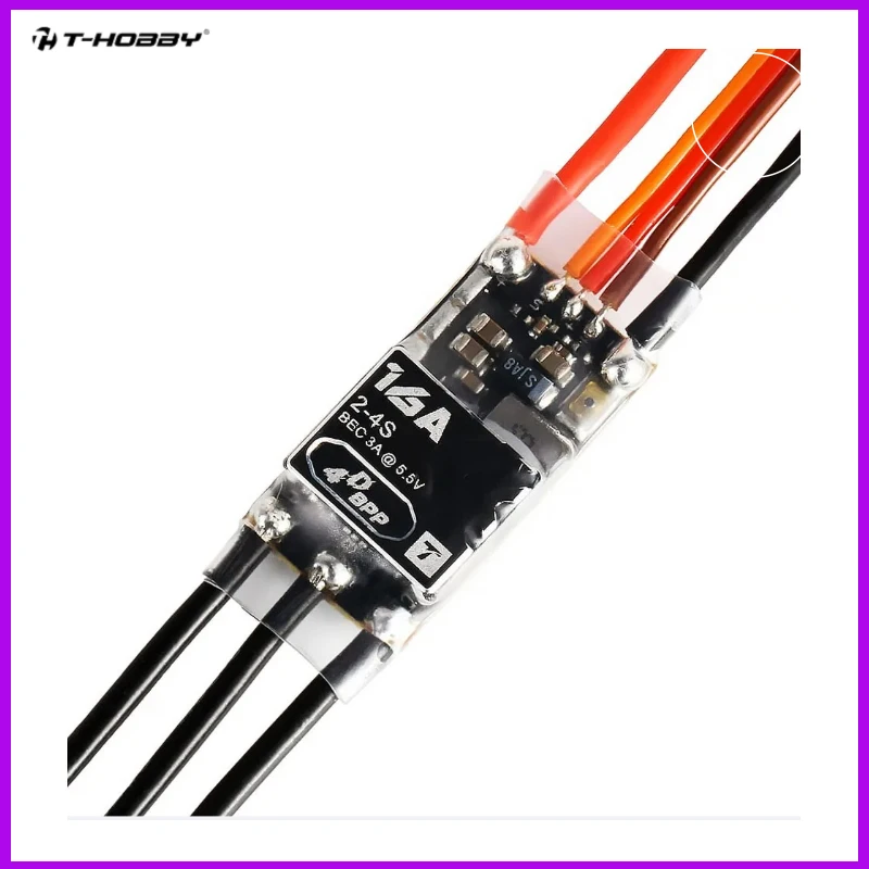 T-HOBBY AM16A F3P 3D/4D ตัวควบคุมความเร็วรอบมอเตอร์แบบไร้แปรงถ่าน รองรับแบตเตอรี่ Lipo 2-4s กระแสไฟ 40a 20a 16a 10a พร้อม BEC สำหรับโดรนหลายแกน เครื่องบิน และเฮลิคอปเตอร์