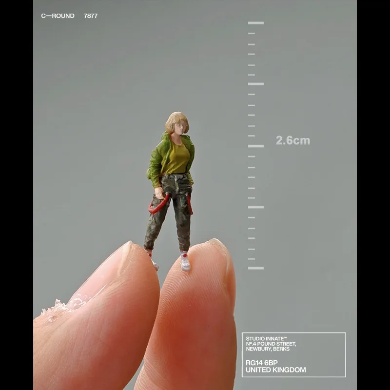 1:64 Anime Dress up girl Mini Doll Figure Modello in miniatura Puntelli per fotografia Modello di scena Fai da te Tavolo di sabbia paesaggistico Ornamento Regalo