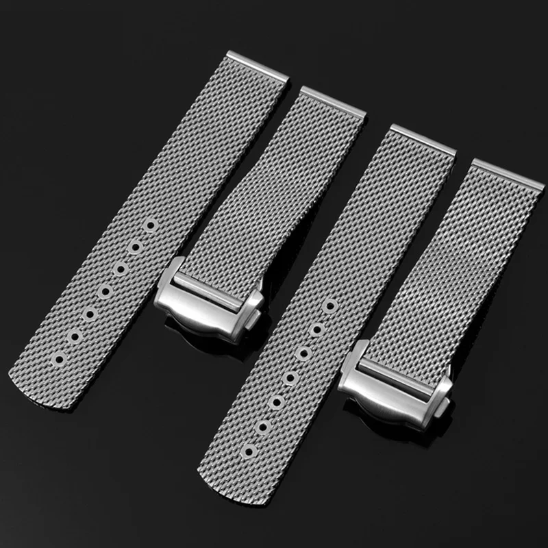 Milanese Mesh 316L Stainless Steel Bracelet For OMEGA Seamaster 300 No Time To Die 007 Watch Strap Metal Watch Band 20mm