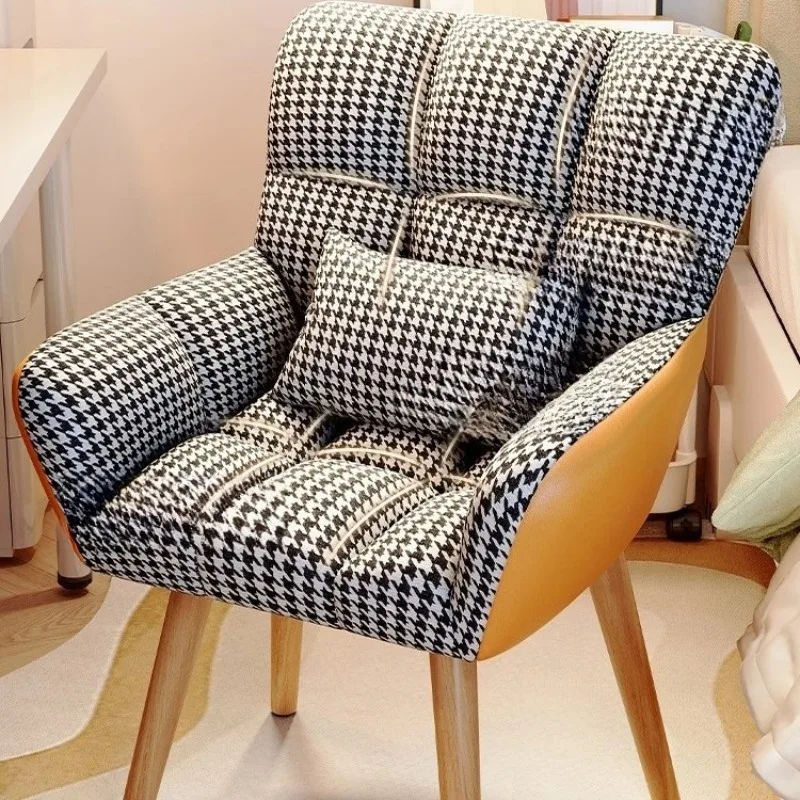 Comfortable dining chair for home, fashion makeup chair, backrest leisure soft seat