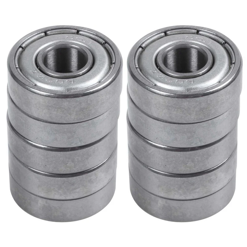 607Z 7 X 19 X 6Mm Double Shielded Deep Groove Ball Bearings 10 Pcs