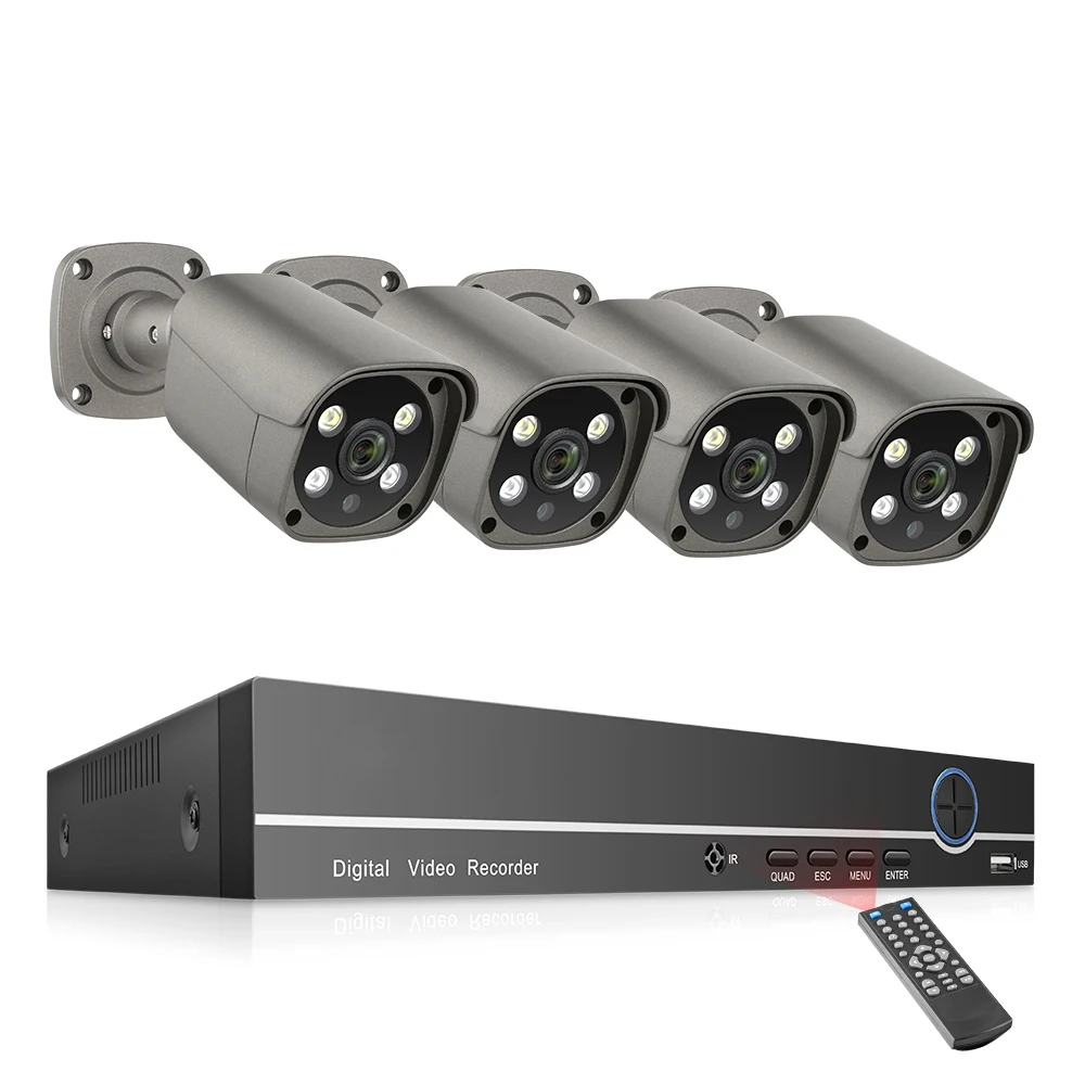 4Ch POE NVR Kit 5MP Professional Video Surveillance 5MP CCTV Security Ip Camera System IP Camera Kit