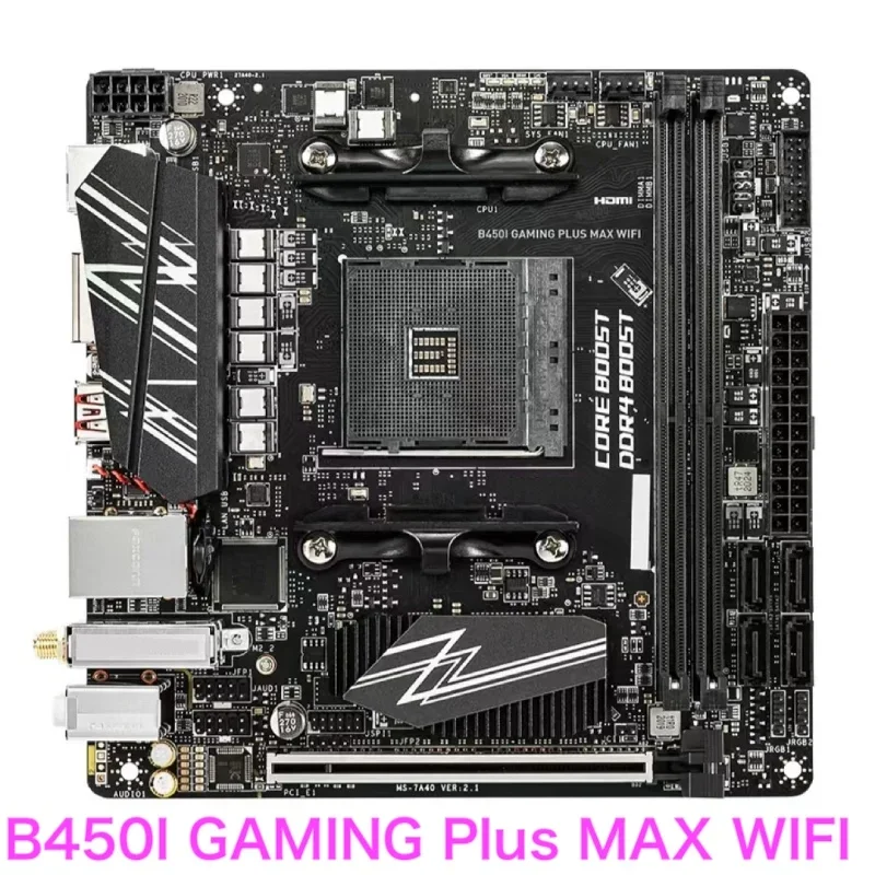 Adecuado para MSI B450I GAMING PLUS MAX WIFI placa base MS-7A40 DDR4 B450 mini-itx placa base 100% probado OK completamente funciona