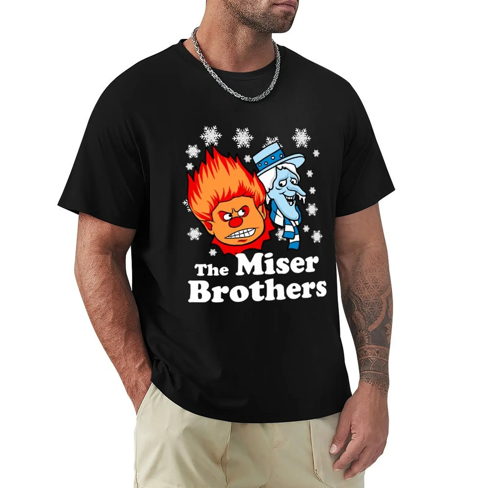 The Miser Brothers T-Shirt Basic All Season Solid T-Shirt