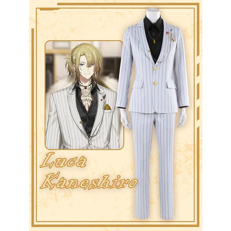 Rainbow Club nijisanji Luxiem Luca Kaneshiro virtual anchor cosplay costume customize full set