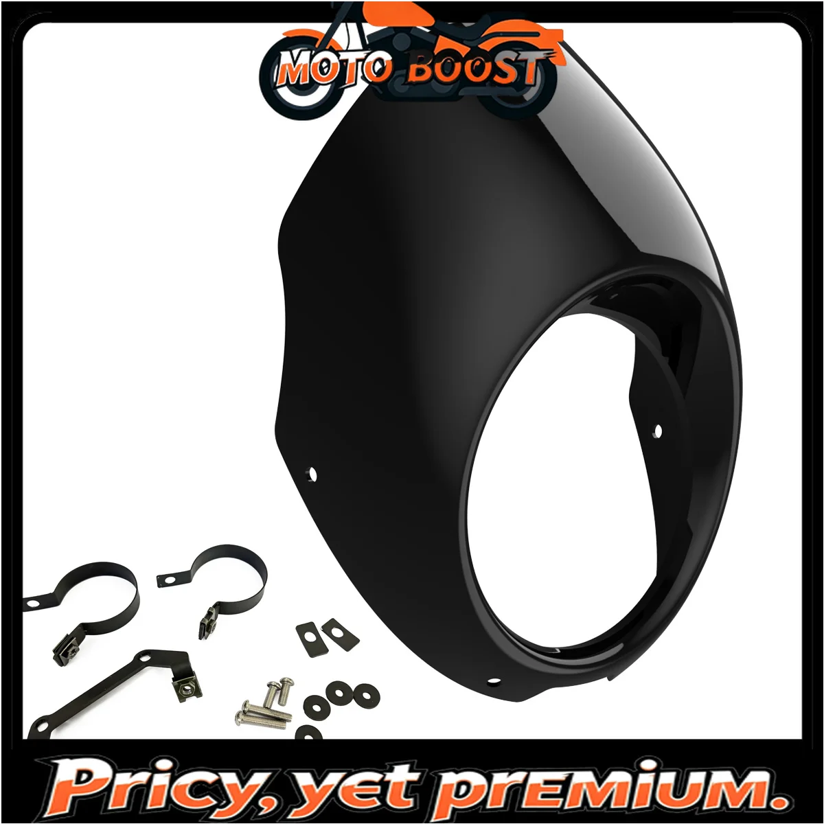 

【Premium quality】Customized For CFMOTO CLC450 Motorcycle Round ABS Plastic Screen Headlight Fairing Windshield Cover