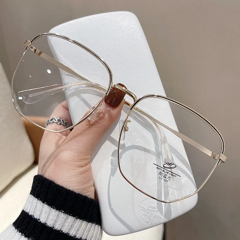 Big Size Square Shape Women’s Eyewear Frames Blue Light Blocking Women Glasses Frame Korean Stylish Eyeglass Frame