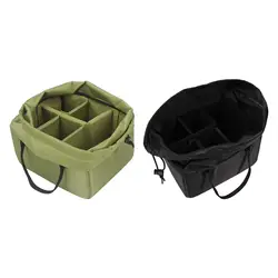 Camera Insert Bag Lens Pouch Outside with Compartment Professional Large Camera Bag Camera Bag Insert Lens Backpack