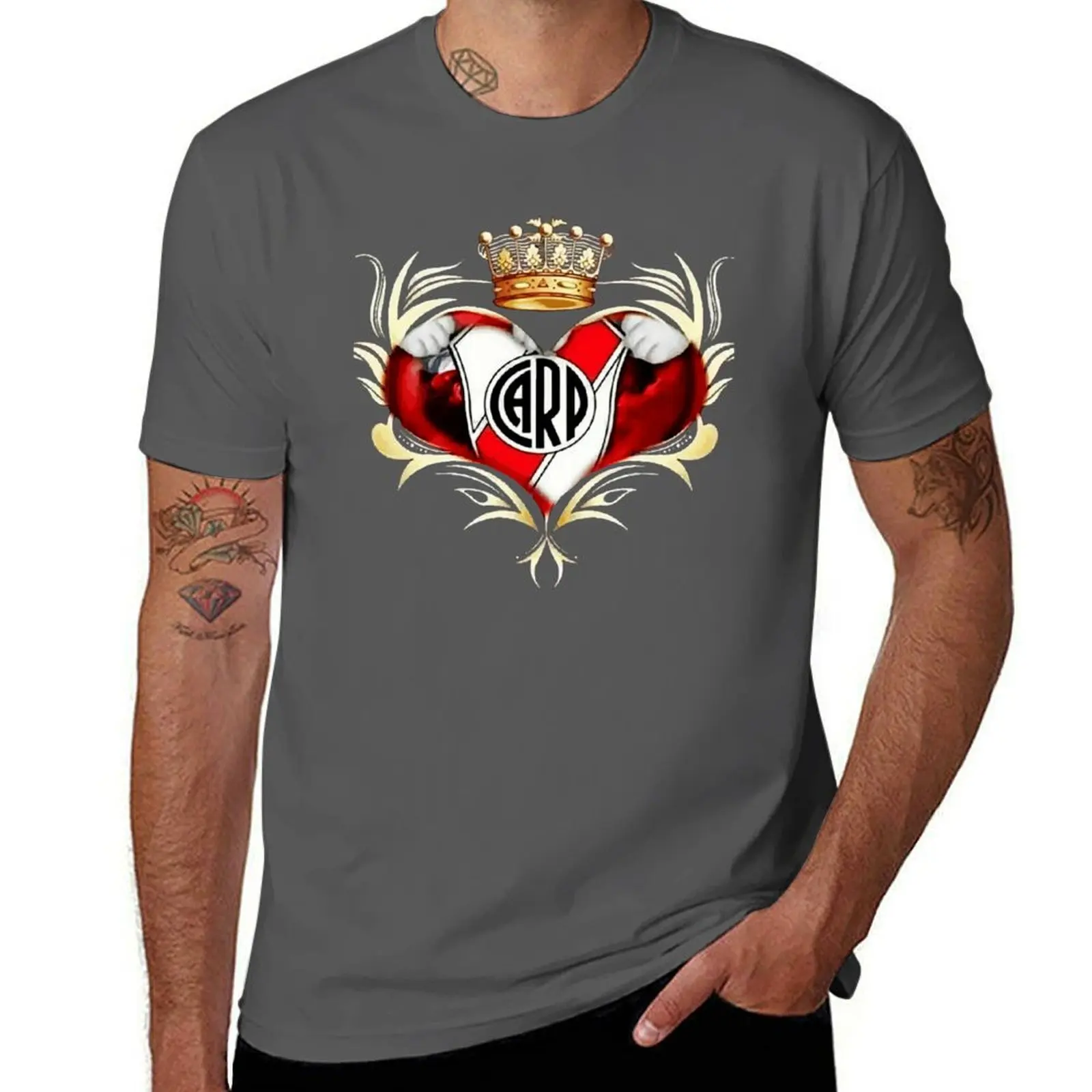 

River Plate fc T-Shirt Basic Simple Casual Short Sleeve Tee
