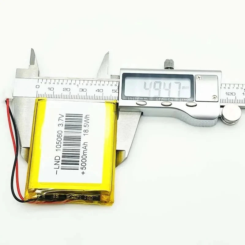 105060   3,7 V 5000 mAh Polymer-Lithium-Akku Power Bank GPS Locator LED-Licht Universal Bateria 3,7 V