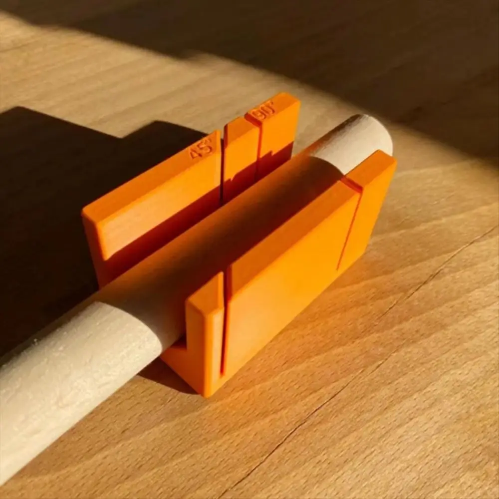 Guides de scie à onglet à 90 degrés en plastique, impression 3D à 45 degrés, outils pour le travail du bois, main Orange, boîte à onglets imprimée en 3d, outils de charpentier