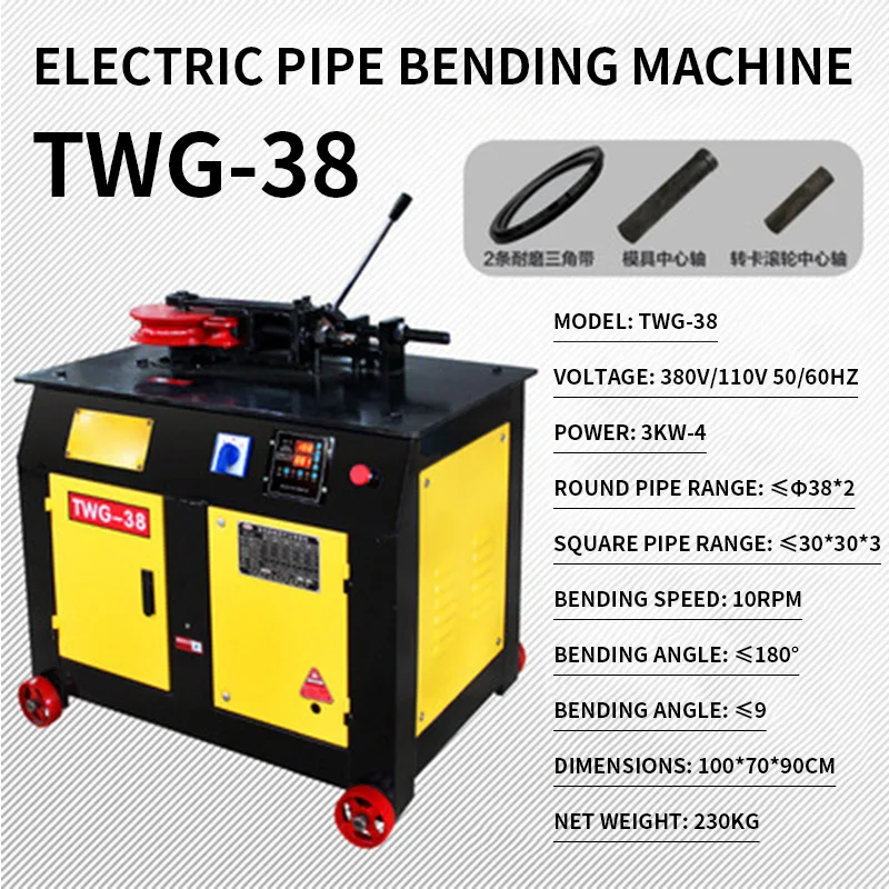 Electric pipe bending machine Stainless Steel Pipe Bending Machine hydraulic semi-automatic pipe bender