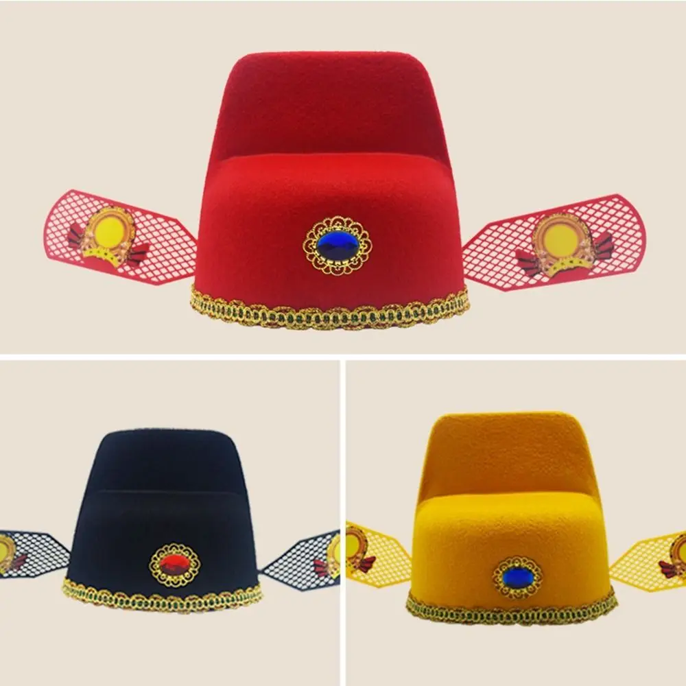 

Ancient Hat Cosplay Ancient Costume Children Hat Chinese Style Hat Hanfu Accessories Black Gauze Cap Number One Scholar Cap
