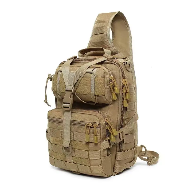 Outdoor Sports Camouflage Single Shoulder Bag Camping Hiking Storage Bag Men Women Tactical Crossbody Small Chest Bag