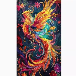 11ct 60x100cm Phoenix Embroidery DIY Chinese Style Printed Kits Cross Stitch Needlework Set Home Decor Crafts 59 Colors