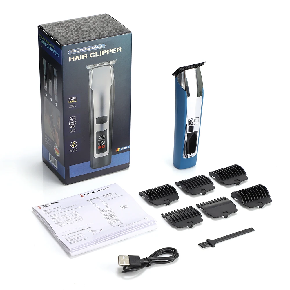 

Electric Hair Trimmer Clipper Detachable Blade Professional Hair Cutting Multifun ctional Men Razor Built-in Vacuum Clipper