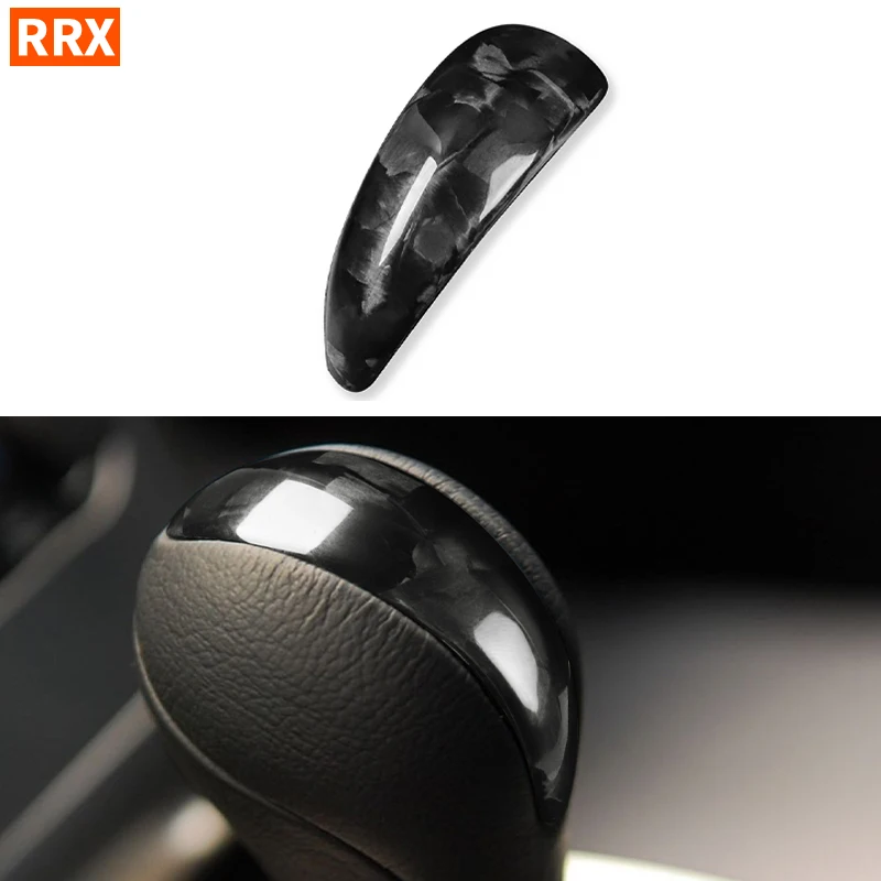 Gear Shift Knob Cover Protector Trim Forged Carbon Fiber For Infiniti G35 G37 G25 Q40 QX50 QX70 QX56 QX80 EX25 EX30D FX50 FX35