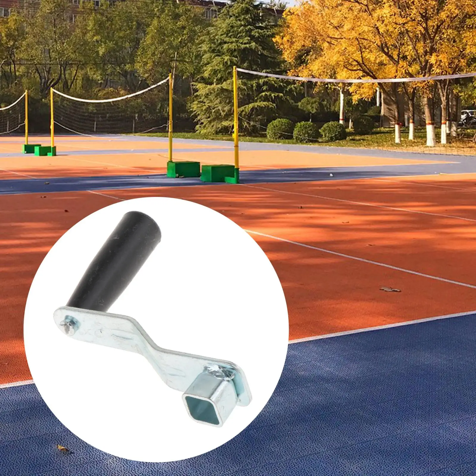 

Tensioner Handle Professional Attachment Easy Setup Replaces Compact Accessories Tensioning Device Handle for Tennis Net Pole