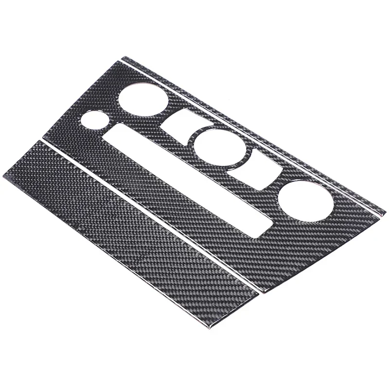 

For BMW 6 Series E63 E64 2004-2009 Soft Carbon Fiber Car Air Conditioning Adjustment AC Control Panel Trim Interior Accessories