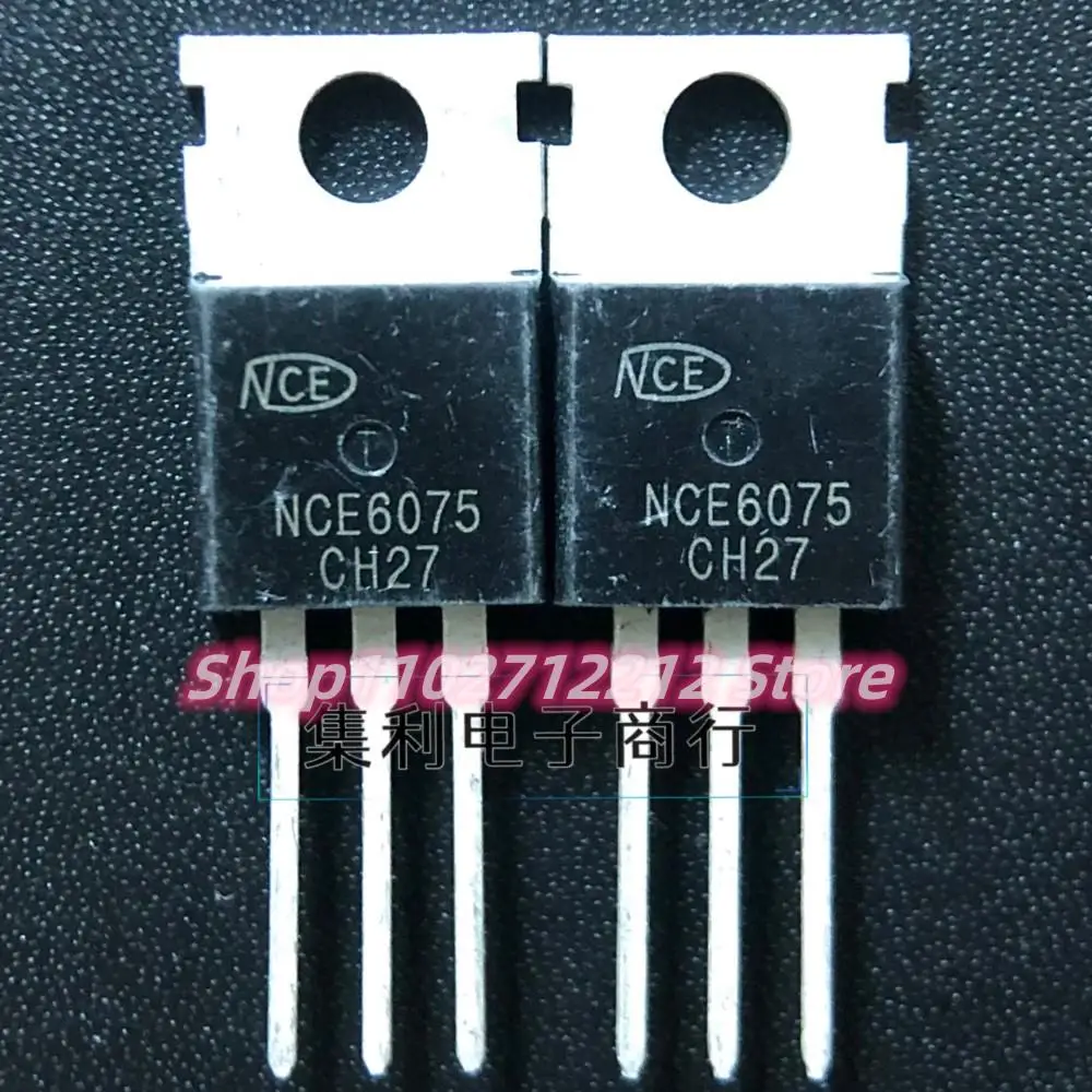 5 uds-10 Uds NCE6075 TO-220 60V 75A NMOS importado nuevo Original mejor calidad