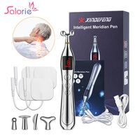 Rechargeable Acupuncture Point Massage Pen Pain Relief Laser Therapy Electronic Meridian Energy Pen Body  Back Neck Leg Massager