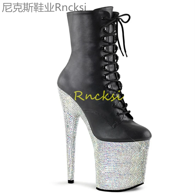 

20cm New sexy matte high-heeled shoes, low-heeled women's shoes, ultra-high heels, pole dancing, thin heels and low-heeled shoes