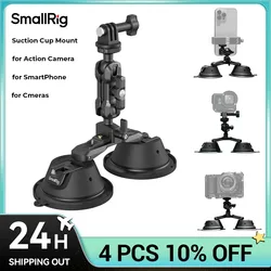 SmallRig Suction Cup Mount for GoPro Action Camera Holder on Car Window, Windshield for Sony DLSR Vehicle Shooting Vlogging 3566