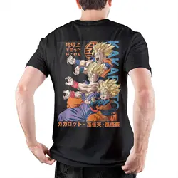 Dragon Ball Z Super Saiyan  T-Shirts for Men Women Vegeta  Humorous 100% Cotton Tees Round Neck T Shirts Plus Size Tops