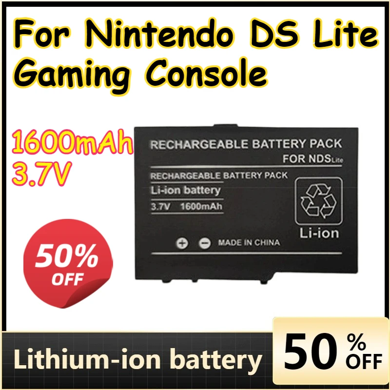 

Games Accessories Battery for Nintendo DS Lite Gaming Console 1600mAh 3.7V Large Capacity Battery