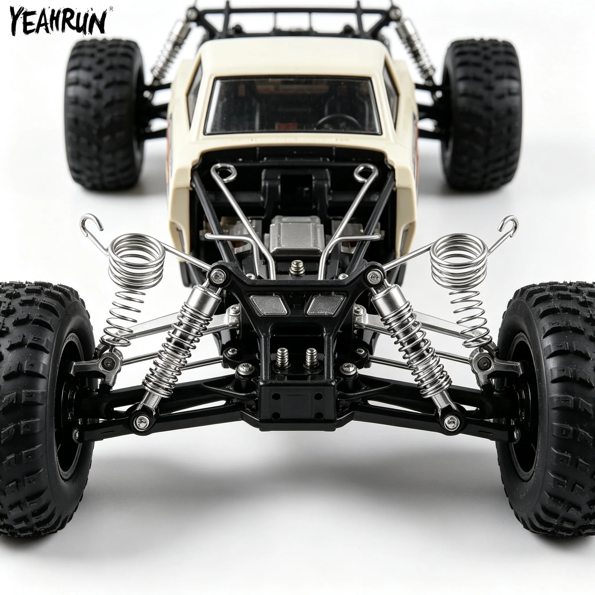 YEAHRUN 10Pcs Spring Steel Rear Transmission Torsion Spring for Tamiya 57409 58347 Lunch Box 1/12 RC Monster Truck Upgrade Parts