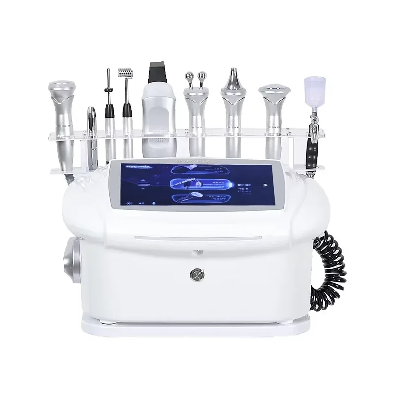 

Aqua Skin Korea 9-in-1 Multifunction Facial Machine Face Lifting Exfoliator Beauty Spa Device with Smart Oxygen Jet for Skin Car