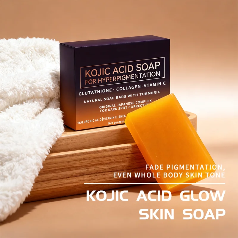 Jabón Artesanal de Ácido Kójico, Limpieza Profunda, Natural, No Irritante, Aclarante, Corrector de Pigmentación de la Piel, Refrescante y Exfoliante