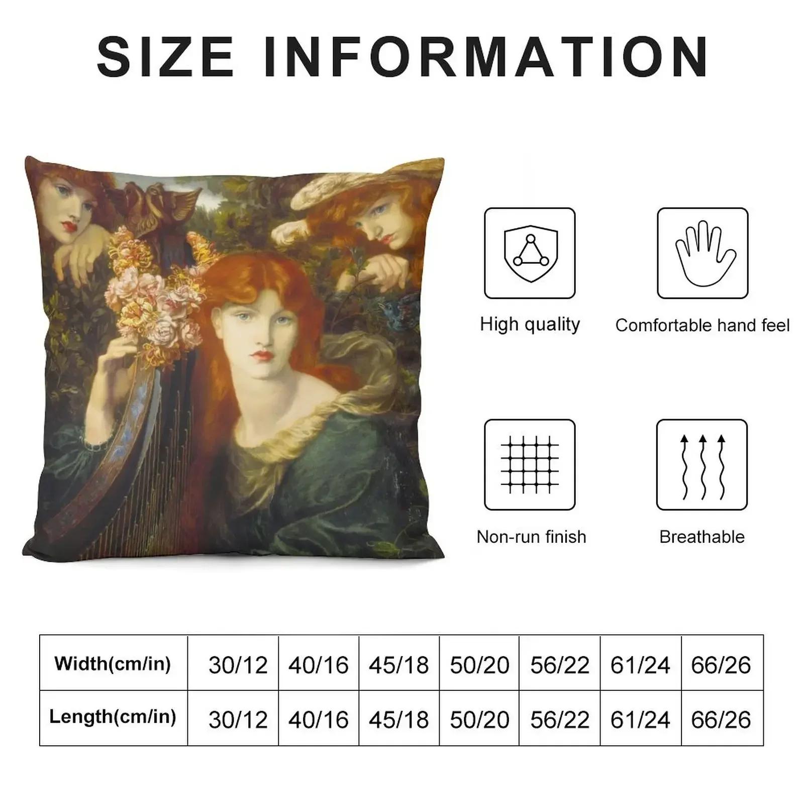 Dante Gabriel Rossetti - La Ghirlandata (1873) Throw Pillow Throw Pillow Covers Pillowcase pillow