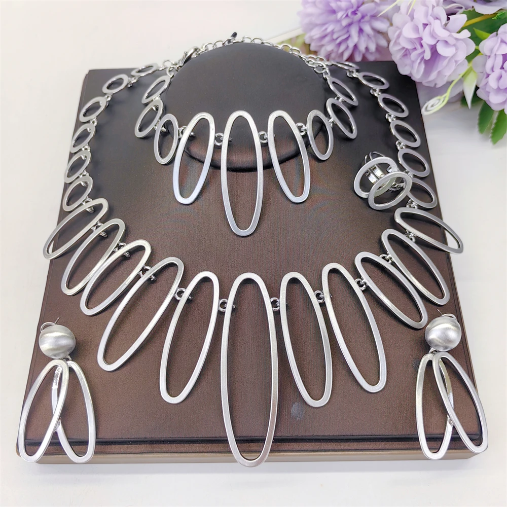 2026 New Women Jewelry Set Design Geometry Jewellery Hight Quality 18K Gold Plated For Bridal Wedding Party Gifts