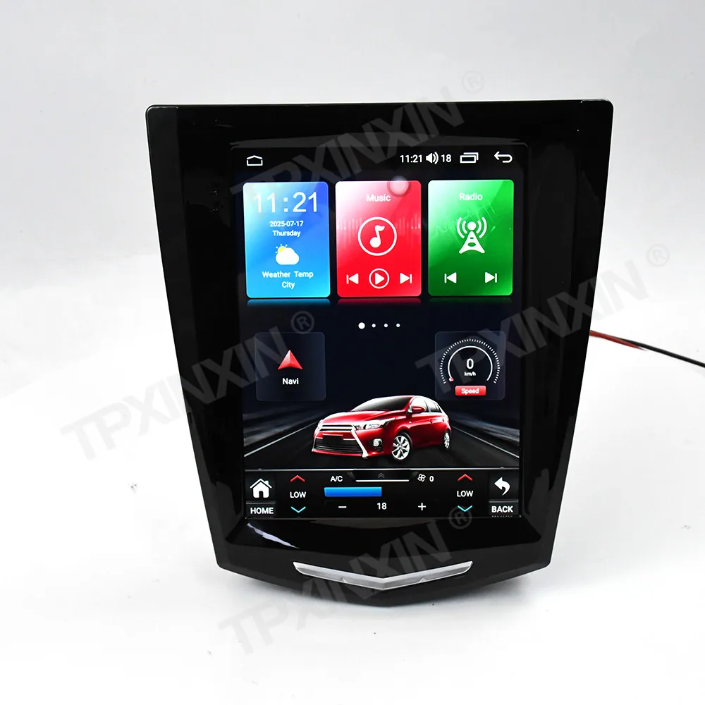 10.4 بوصة لكاديلاك ATS EScalade SRX XTS CTS 2014-2019 سيارة الوسائط المتعددة أندرويد 14 نظام تحديد المواقع والملاحة carplay شاشة تعمل باللمس وحدة الرأس