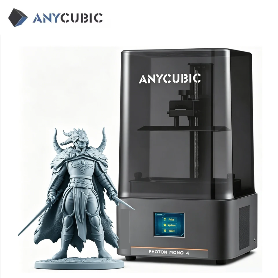 

ANYCUBIC Photon Mono 4 Resin 10k High Precision LCD Resin 3D Printer Desktop 3D Printer for Jewelry Dental Figure Making