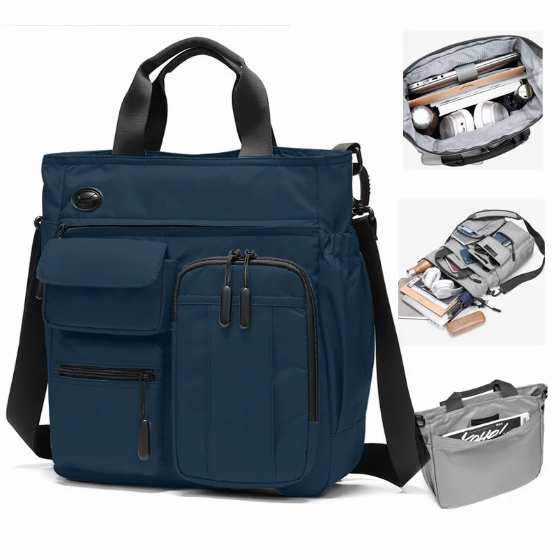 Men's Multifunction Shoulder Bag Casual Cross Body Messenger Bags Waterproof Bussiness Handbags Backpack For Male Women Female