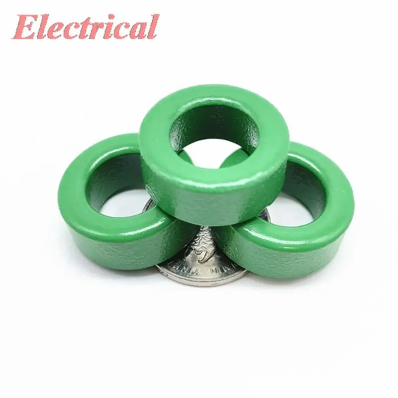 Metal Core Power Inductor Ferrite Rings Toroid Cord 25x10x15mm Toroid Ferrite Core 25*15*10MM Black/Green