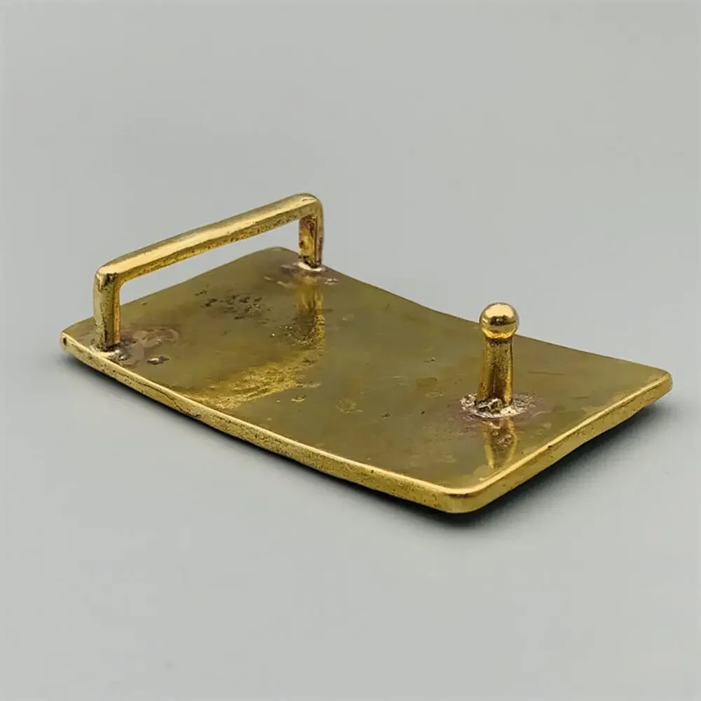 مشبك حزام بتصميم نيزك من النحاس الصلب للرجال والنساء مصنوع من الجلد بعرض 38 مم