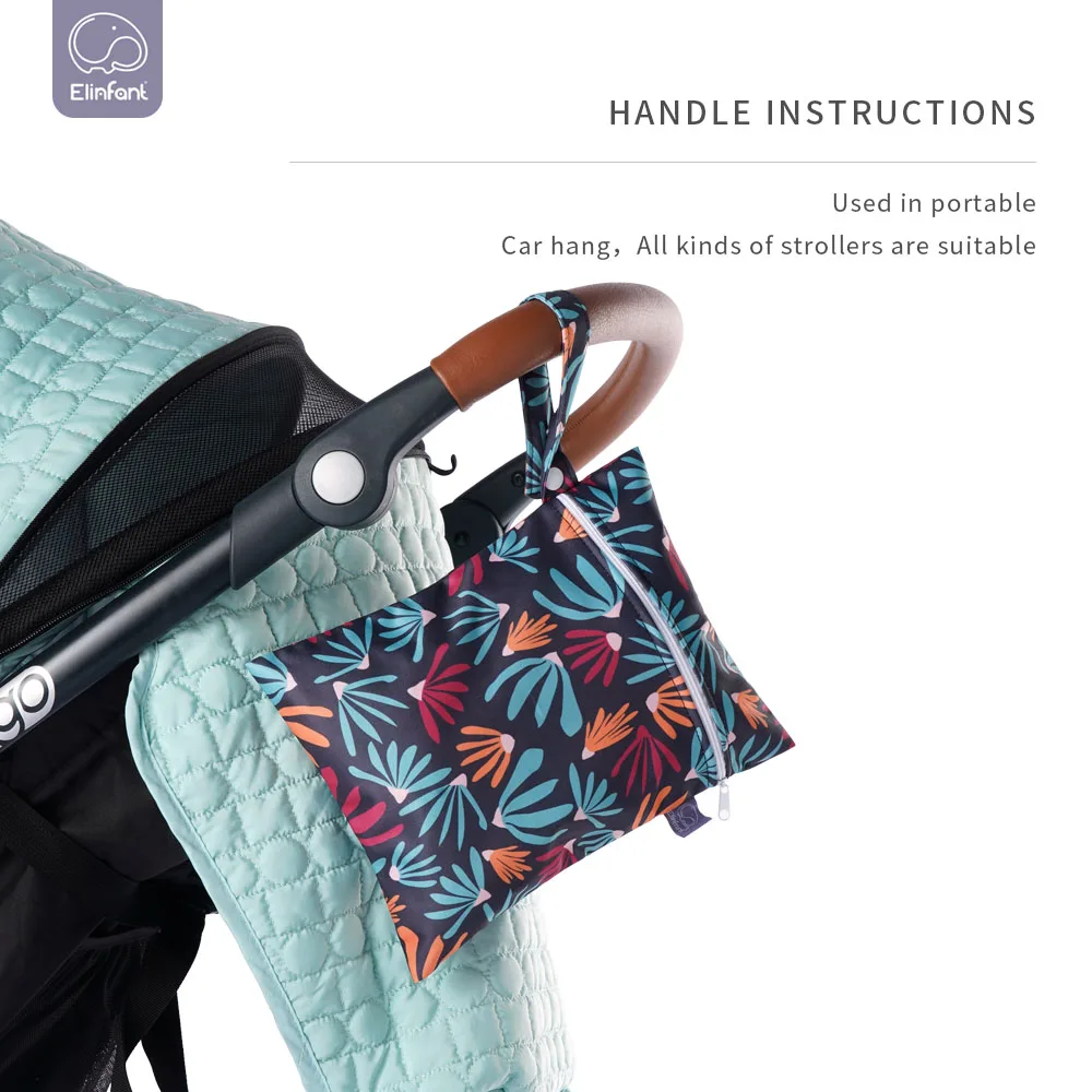 HappyFlute Fashion Print 2 sztuk/zestaw 18*25CM gładka kieszeń na zamek błyskawiczny wielofunkcyjne zastosowanie wielokrotnego użytku i zmywalna torba podróżna na mokro