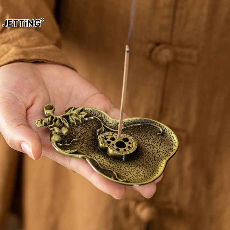Vintage Incense Burner Tray Holder Classic Resin Incense Stick Holder Desktop Censer Ornament Home Table Decoration