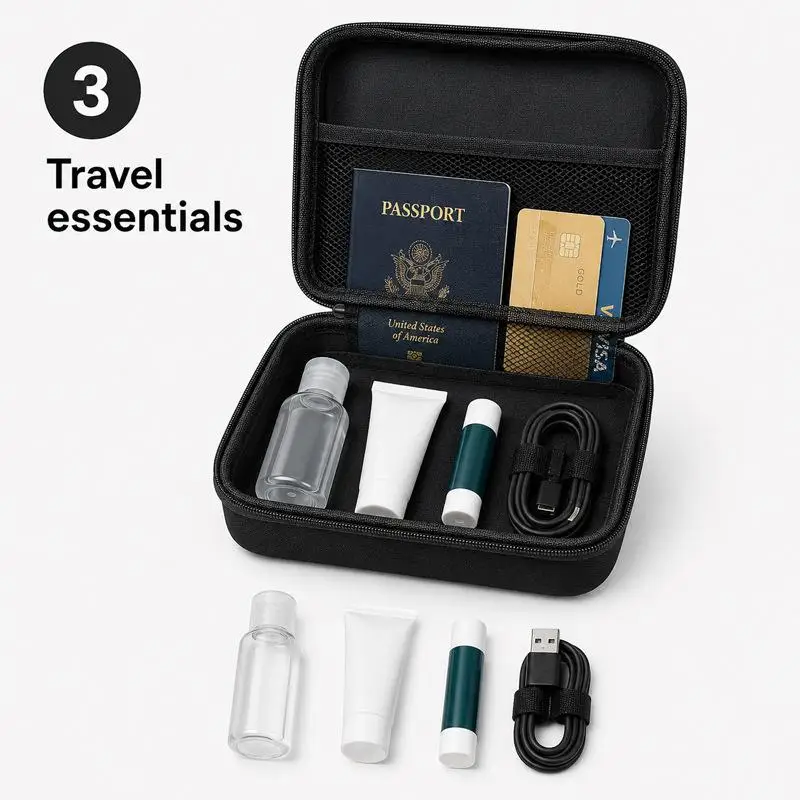 EVA-Aufbewahrungsbox, Reisetasche mit Reißverschluss, kleine tragbare Schutztasche, Outdoor-Werkzeugtasche, Organizer für Zubehör – Detail 11