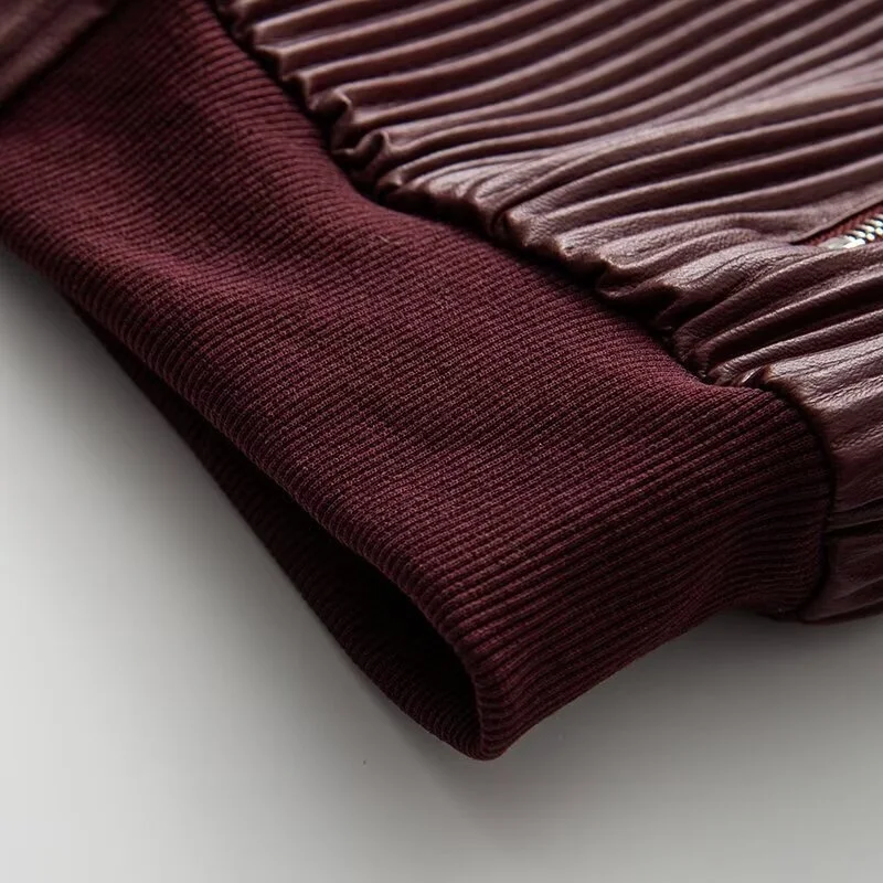 Chaqueta corta con cremallera de invierno para mujer, abrigo corto de piel, chaqueta a rayas con cuello vuelto, prendas de vestir exteriores para mujer, prendas de vestir cálidas para mujer, Tops cálidos